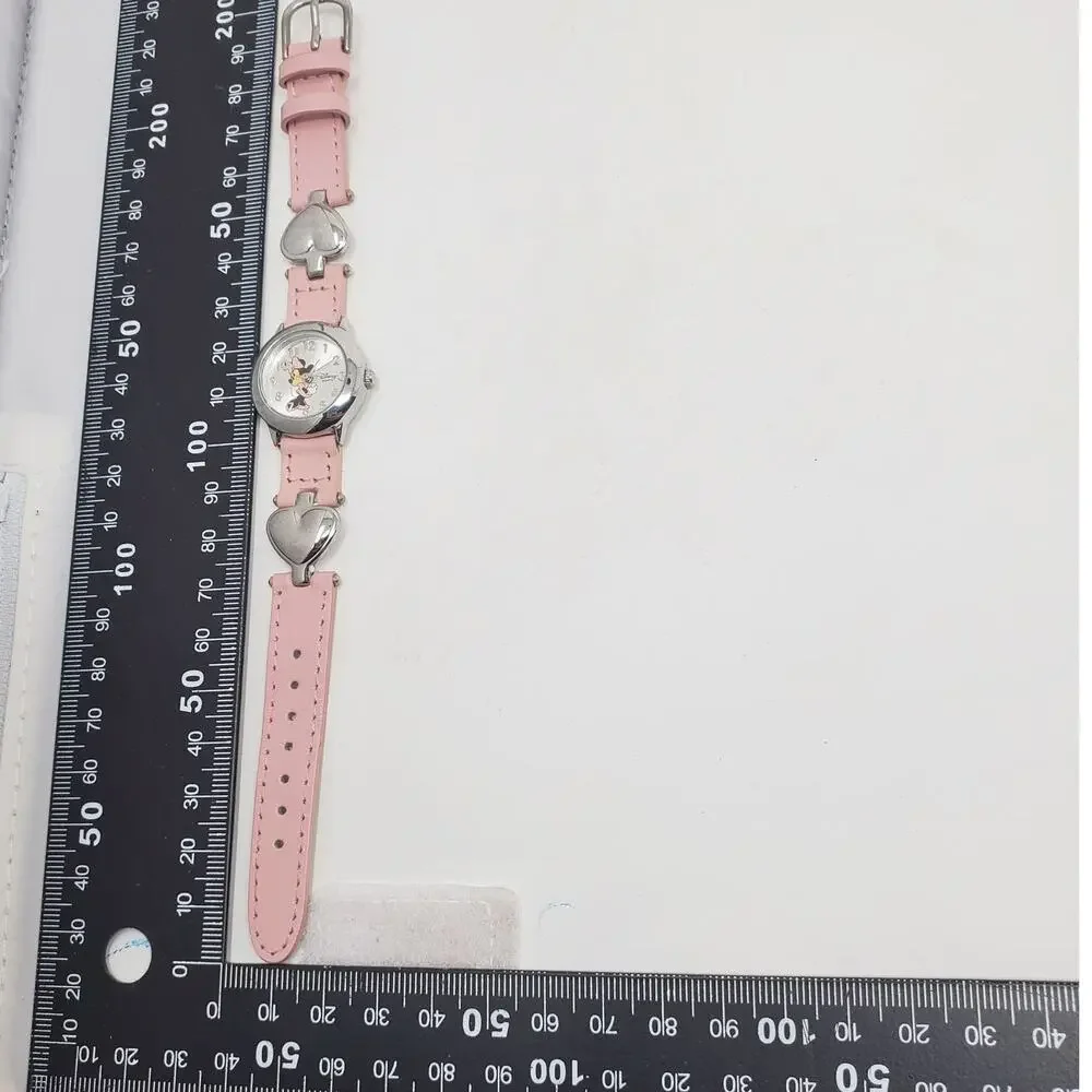 Disney Parks Minnie Mouse Watch Silver Hearts